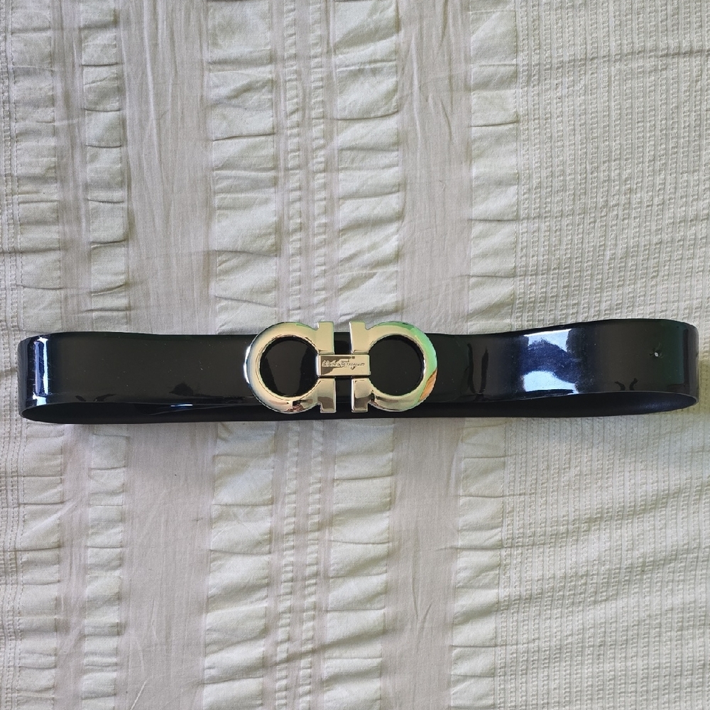 Ferragamo Patent Leather Belt